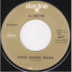 Al Dexter Pistol Packin' Mama USED VINYL 7INCH 45 RPM SINGLE REISSUE STEREO