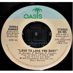 Donna Summer Love To Love You Baby USED VINYL 7INCH 45 RPM SINGLE STEREO