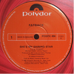 The Fatback Band She's My Shining Star USED VINYL 12INCH 45 RPM