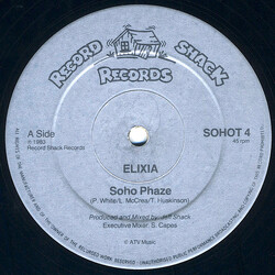 Elixia Soho Phaze USED VINYL 12INCH 45 RPM SINGLE