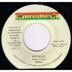 Sizzla Why Boast USED VINYL 7INCH 45 RPM