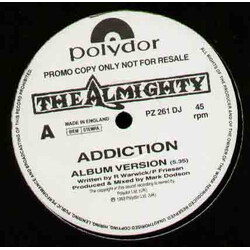 The Almighty Addiction Vinyl 12" USED