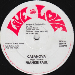 Frankie Paul Casanova Vinyl 12" USED