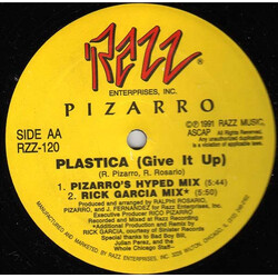 Pizarro Plastica (Give It Up) USED VINYL 12INCH 33 S RPM