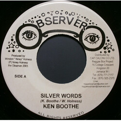 Ken Boothe Silver Words USED VINYL 7INCH 45 RPM REISSUE