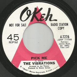 The Vibrations Pick Me / You'd Better Beware USED VINYL 7INCH 45 RPM PROMO