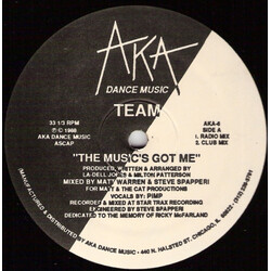 Team The Music's Got Me USED VINYL 12INCH 33 S RPM