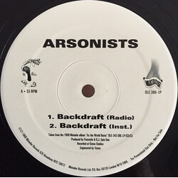 The Arsonists Backdraft / Halloween I USED VINYL 12INCH PROMO