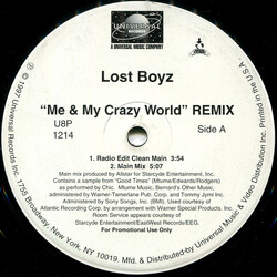 Lost Boyz Me & My Crazy World (Remix) USED VINYL 12INCH PROMO