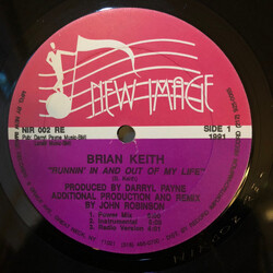 Brian Keith Runnin' In And Out Of My Life USED VINYL 12INCH 33 S RPM