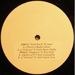 Ed O.G Work For It / Situations / Extreme USED VINYL 12INCH TEST PRESSING