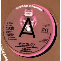 Addrisi Brothers Never My Love USED VINYL 7INCH 45 RPM SINGLE PROMO