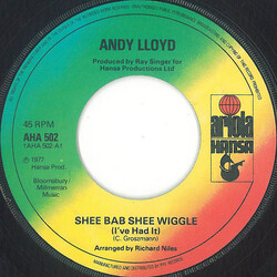 Andy Lloyd Shee Bab Shee Wiggle (I Had It) USED VINYL 7INCH 45 RPM