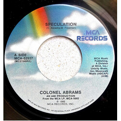 Colonel Abrams Speculation USED VINYL 7INCH 45 RPM