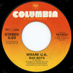 Wham! Bad Boys USED VINYL 7INCH 45 RPM