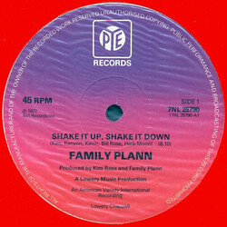 Family Plann Shake It Up, Shake It Down Vinyl 12" USED