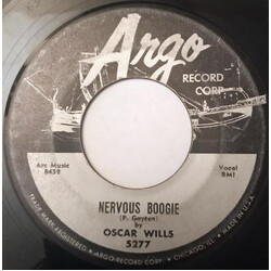 Paul Gayten & His Orchestra / Oscar Wills Nervous Boogie / Flatfoot Sam USED VINYL 7INCH 45 RPM MISPRINT