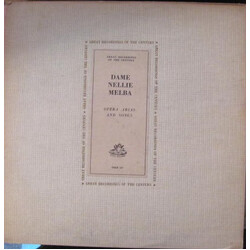Nellie Melba Opera Arias and Songs Vinyl LP USED