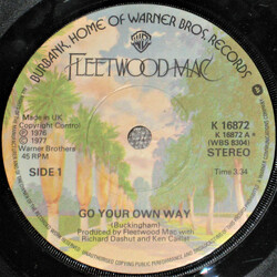 Fleetwood Mac Go Your Own Way USED VINYL 7INCH SINGLE 45 RPM