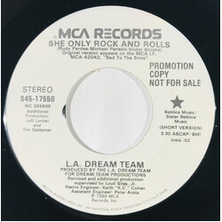 L.A. Dream Team She Only Rock And Rolls USED VINYL 7INCH 45 RPM SINGLE PROMO