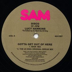 Lucy Hawkins Gotta Get Out Of Here USED VINYL 12INCH 33 S RPM