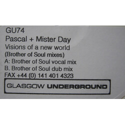 Pascal & Mister Day Visions Of A New World USED VINYL 12INCH WHITE LABEL