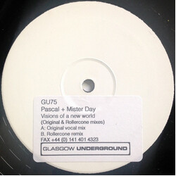 Pascal & Mister Day Vision Of A New World USED VINYL 12INCH 33 S RPM WHITE LABEL