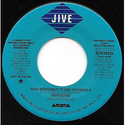 Whodini You Brought It On Yourself USED VINYL 7INCH 45 RPM SINGLE PROMO
