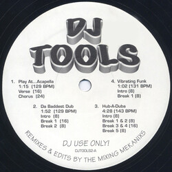 The Mixing Mekanixs DJ Tools Volume 2 USED VINYL 12INCH 33 S RPM PROMO