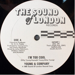Young & Company I'm Too Cool USED VINYL 12INCH 33 S RPM