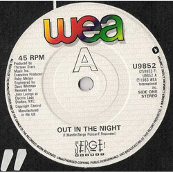 Serge Ponsar Out In The Night Vinyl 7" USED