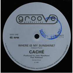 Caché (2) Where Is My Sunshine? USED VINYL 12INCH 45 RPM SINGLE