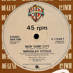 Miroslav Vitous New York City / Basic Laws USED VINYL 12INCH 45 RPM STEREO