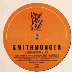 Smithmonger Breakdown / Hey USED VINYL 12INCH