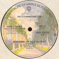 Harry T. Booker Bicentennial (4th Day Of July) Part II Vinyl 12" USED