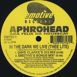 Aphrohead / Felix Da Housecat In The Dark We Live (Thee Lite) Vinyl 12" USED