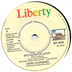Deke Leonard Big Hunk Of Love Vinyl 7" USED