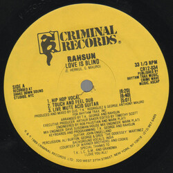 Rahsun (3) Love Is Blind USED VINYL 12INCH
