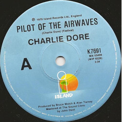 Charlie Dore Pilot Of The Airwaves USED VINYL 7INCH 45 RPM SINGLE