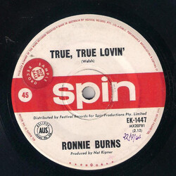 Ronnie Burns True, True, Lovin' USED VINYL 7INCH 45 RPM SINGLE