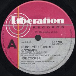 Joe Cocker Don't You Love Me Anymore USED VINYL 7INCH 45 RPM SINGLE