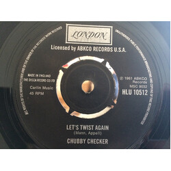 Chubby Checker Let's Twist Again USED VINYL 7INCH 45 RPM SINGLE REISSUE