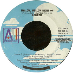 Lowrell Simon Mellow, Mellow Right On / Overdose Vinyl 7" USED