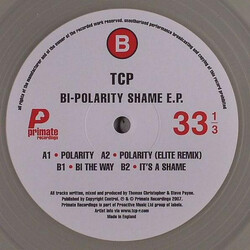 TC&P Bi-Polarity Shame E.P. USED VINYL 33 S RPM EP 12INCH