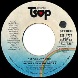 Archie Bell & The Drells The Soul City Walk / King Of The Castle Vinyl 7" USED