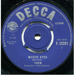 Them (3) Mystic Eyes Vinyl 7" USED