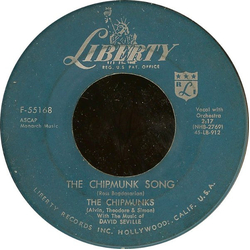 The Chipmunks The Chipmunk Song / Almost Good Vinyl 7" USED