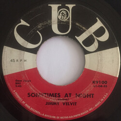 Jimmy Velvit Sometimes At Night / Look At Me Vinyl 7" USED