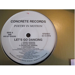 Poetry In Motion (2) Lets Go Dancing USED VINYL 12INCH