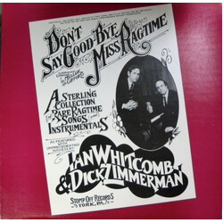 Ian Whitcomb / Richard Zimmerman Don't Say Good-Bye, Miss Ragtime Vinyl LP USED